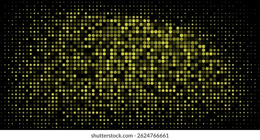 Fondo de semitono ondulado amarillo. Punto pop art estilo deportivo medio tono amarillo moderno