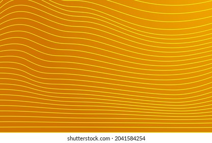fondo vectorial abstracto de línea ondulada amarilla.
