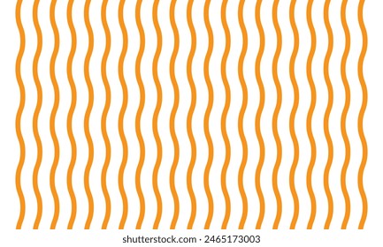 Yellow wavy noodle or pasta. Vector illustration isolated on white background. vector illustration. EPS 10