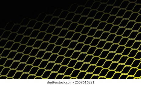 Yellow wavy stripes line abstract seamless pattern background