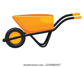 Ropa de ruedas amarilla aislada en ilustración blanca vectorial