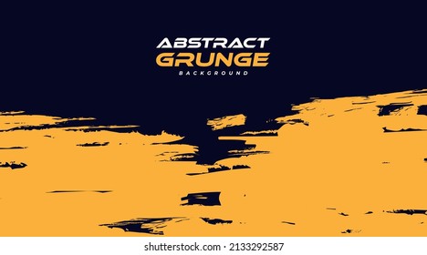gelber und weißer abstrakter Grunge-Hintergrund. Brush Stroke Illustration für Banner. Scratch- und Texturelemente für Design
