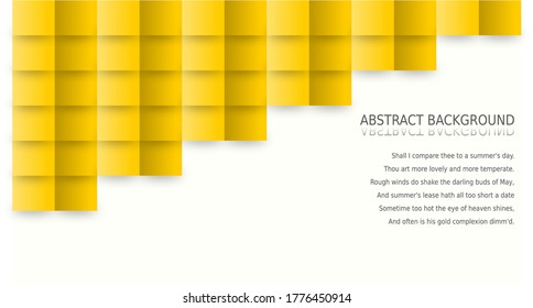 Yellow and white abstract texture. Background for presentation cover, book, poster,music CD and website.