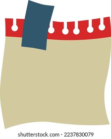 Yellow and white adhesive, sticky, masking, duct tape strips for text are on squared gray background. Vector illustration. Note paper