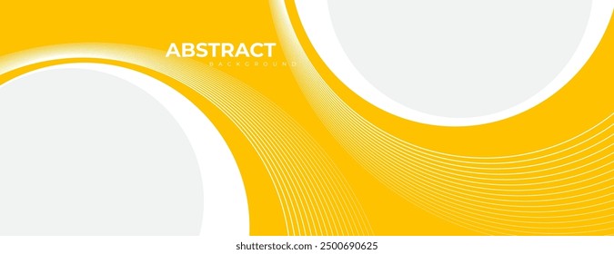 yellow white background with circles composition