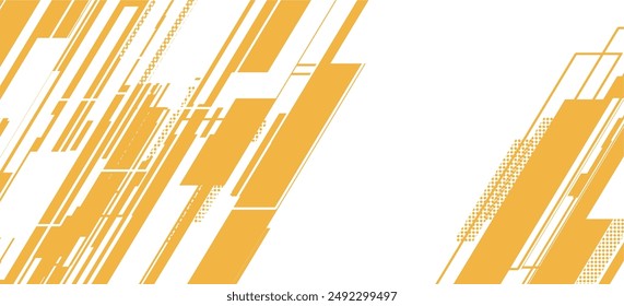 a yellow and white background with lines