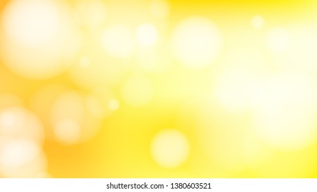 Yellow and White Blur Bokeh Background