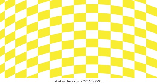Fondo sin fisuras a cuadros blanco amarillo. Ilustración de Vector de patrón a cuadros de recurso gráfico blanco verde