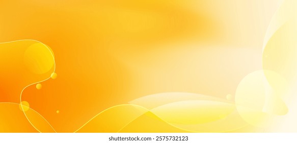 Yellow and white Color gradient background, Minimalist design gradient colorful background vector illustration for presentation product on ads social media