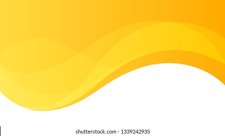 Yellow White Curve Abstract Gradient Wallpaper