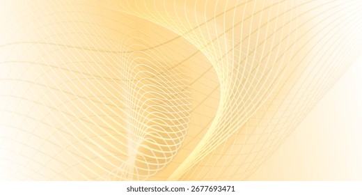 Yellow and white curved lines create a sense of movement and energy, forming an abstract background.