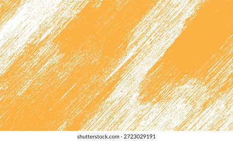 Gelb-weiße diagonale Pinselstriche Textur Hintergrund mit rauen Streifen und Schmutzspritzer