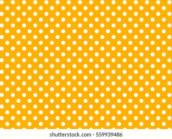 Yellow White Dots Pattern