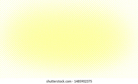 Yellow and white dotted background in pop art retro style, vector illustration