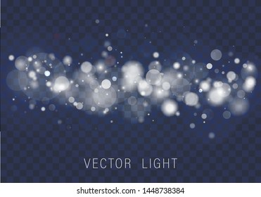	
Yellow White Gold Light abstract glowing bokeh lights effect isolated on transparent background. Festive purple and golden luminous background. Christmas concept. Blurred light frame. Vector 