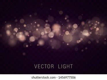 	
Yellow White Gold Light abstract glowing bokeh lights effect isolated on transparent background. Festive purple and golden luminous background. Christmas concept. Blurred light frame. Vector 