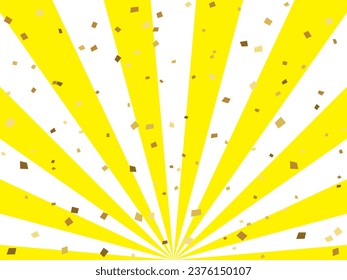 Yellow and white halo background illustration