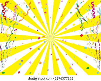 Yellow and white halo background illustration