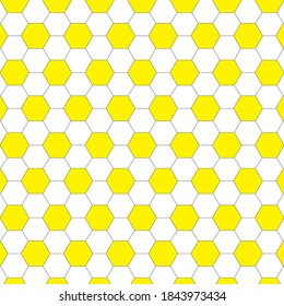 patrón de abeja amarillo y blanco en el vector de fondo