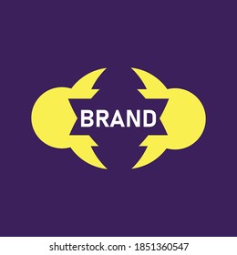 Yellow and white iconic logo