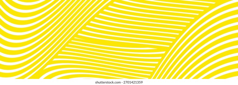 Fundo macarrão amarelo e branco, padrão geométrico abstrato de espaguete. ilustração moderna.