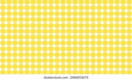 Yellow and white plaid background