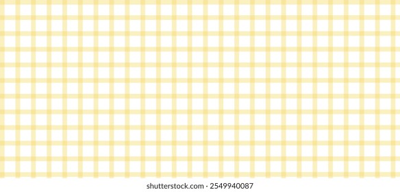 Fondo de textura de tela a cuadros amarillo y blanco