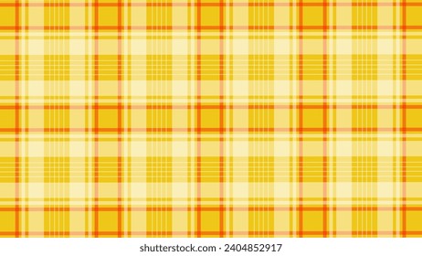 Yellow white and red plaid texture as a background