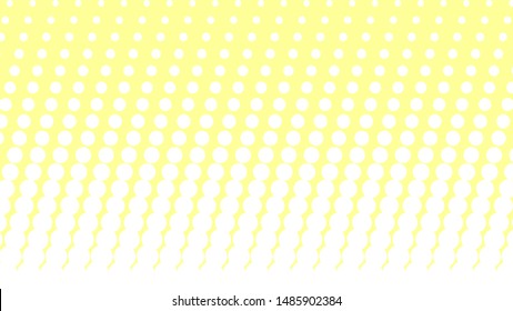 Yellow and white retro comic pop art background with dots, cartoon halftone background vector illustration eps10