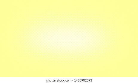 Yellow and white retro comic pop art background with haftone dots design. Vector clear template for banner or comic book design, etc