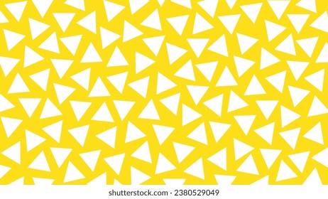 Yellow and white seamless geometric triangle pattern