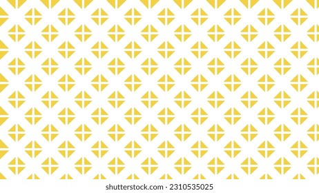 Yellow and white seamless pattern with ornament