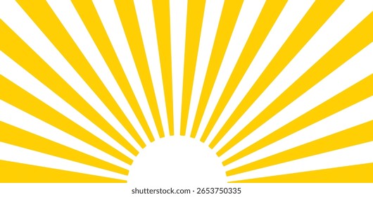 Yellow and white starburst or sunburst background