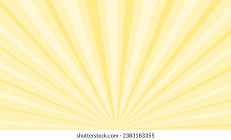 Yellow and white sunburst background