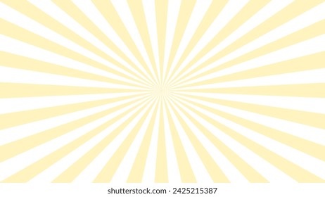Yellow and white sunburst background