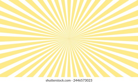 Yellow and white sunburst background