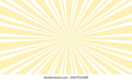 Yellow and white sunburst background