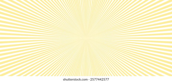 Yellow and white sunburst background with rays