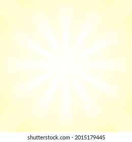 Yellow and white Sunburst Pattern Background. Rays. Sunburst background. Vector illustration. Yellow and white radial background.