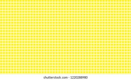 yellow and white tablecloth gingham checkered  background Vector Illustration.eps-10