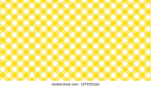 Yellow and white tablecloth pattern, ideal for picnic