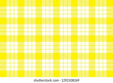 yellow and white tartan plaid pattern. Scottish Woven Pattern - Vector illustration.-EPS-10