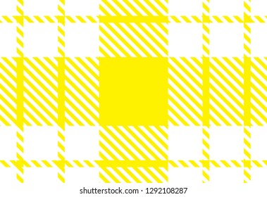 yellow and white tartan plaid pattern. Scottish Woven Pattern - Vector illustration.-EPS-10