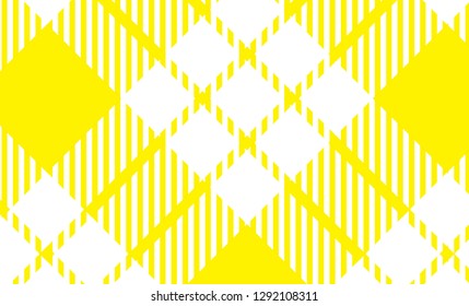 yellow and white tartan plaid pattern. Scottish Woven Pattern - Vector illustration.-EPS-10