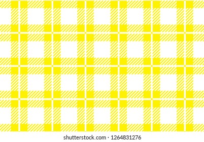 yellow and white tartan plaid pattern.Vector illustration.EPS-10.