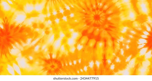 Yellow and white tie dye pattern Ink , colorful tie dye pattern abstract background. Tie Dye two Tone Clouds . Abstract batik brush seamless and repeat pattern design