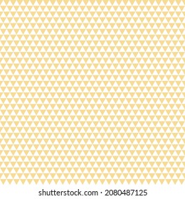 Yellow and white triangles, seamless pattern background. Vector illustration.