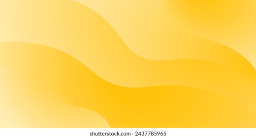 Fondo moderno de la curva del vector amarillo y blanco con espacio para el texto y el mensaje.