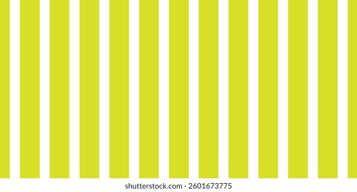 Yellow and white vertical striped pattern. Seamless background design for wallpaper, textile, and digital prints. vector