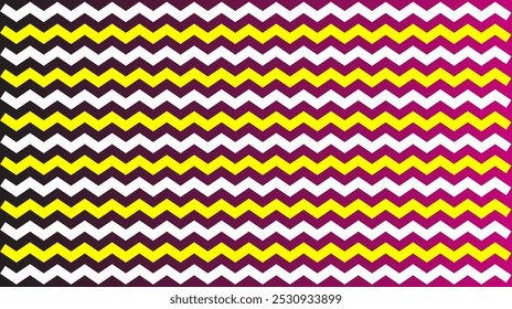 Yellow, white zig zag pattern background, design horizontal wave texture. It is a customizable file.